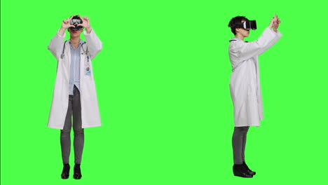 Physician-consulting-patients-with-virtual-reality-futuristic-glasses